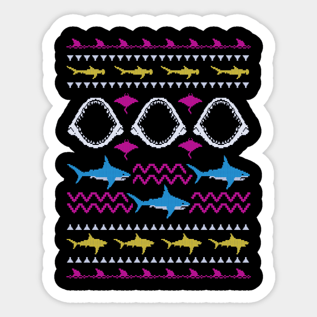 Ugly Shark Week Sweater Sticker by SevenHundred